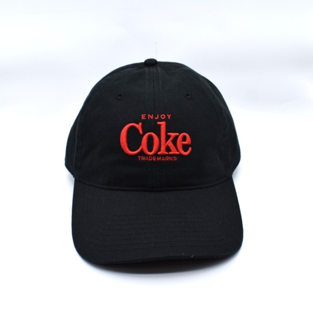 American‎ Needle Coca-Cola Enjoy Coke Strapback Dad Hat Cap Black Red NWT OSFA